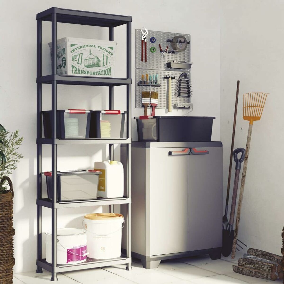 Dulap Keter Stilo Gri polipropilenă 68 x 39 x 90 cm